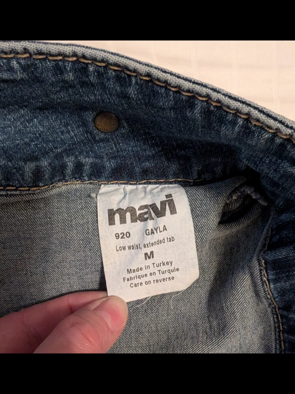 Y2K Denim Skirt in Washed Blue - Picture 6 of 9